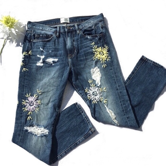 Anthropologie Denim - Anthro Artisan De Luxe Posy Embroidered Jeans